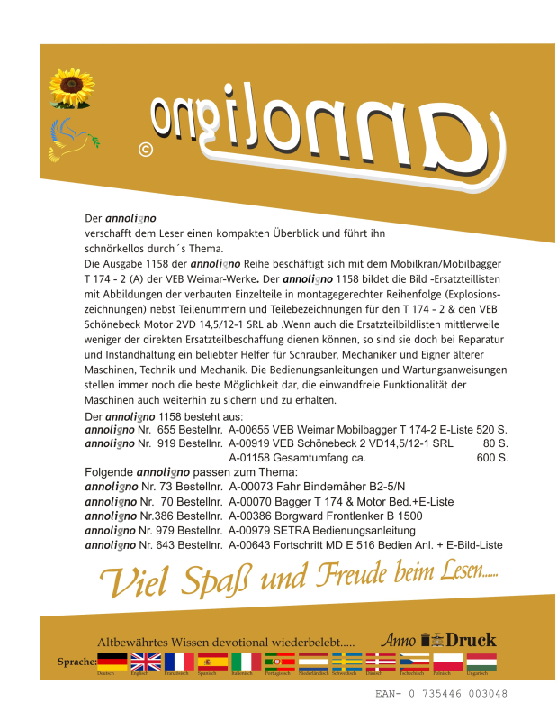 VEB Weimar Werk Mobilbagger mit Motor Rückseite